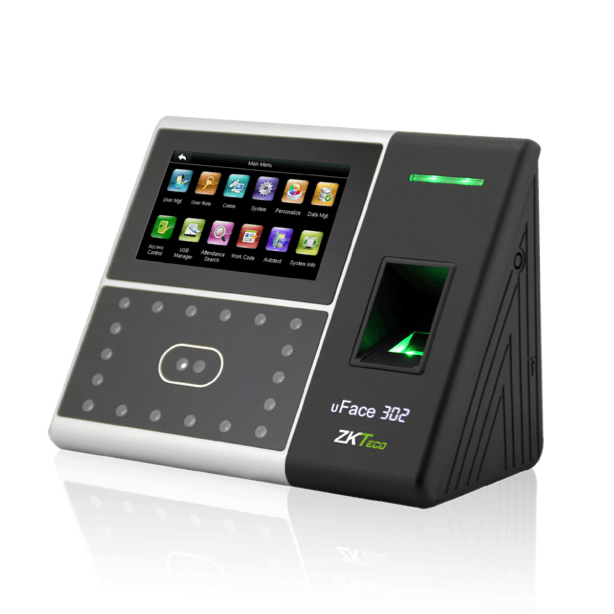 biometric time clock with access control. ai face scanning and face recognition time clock
