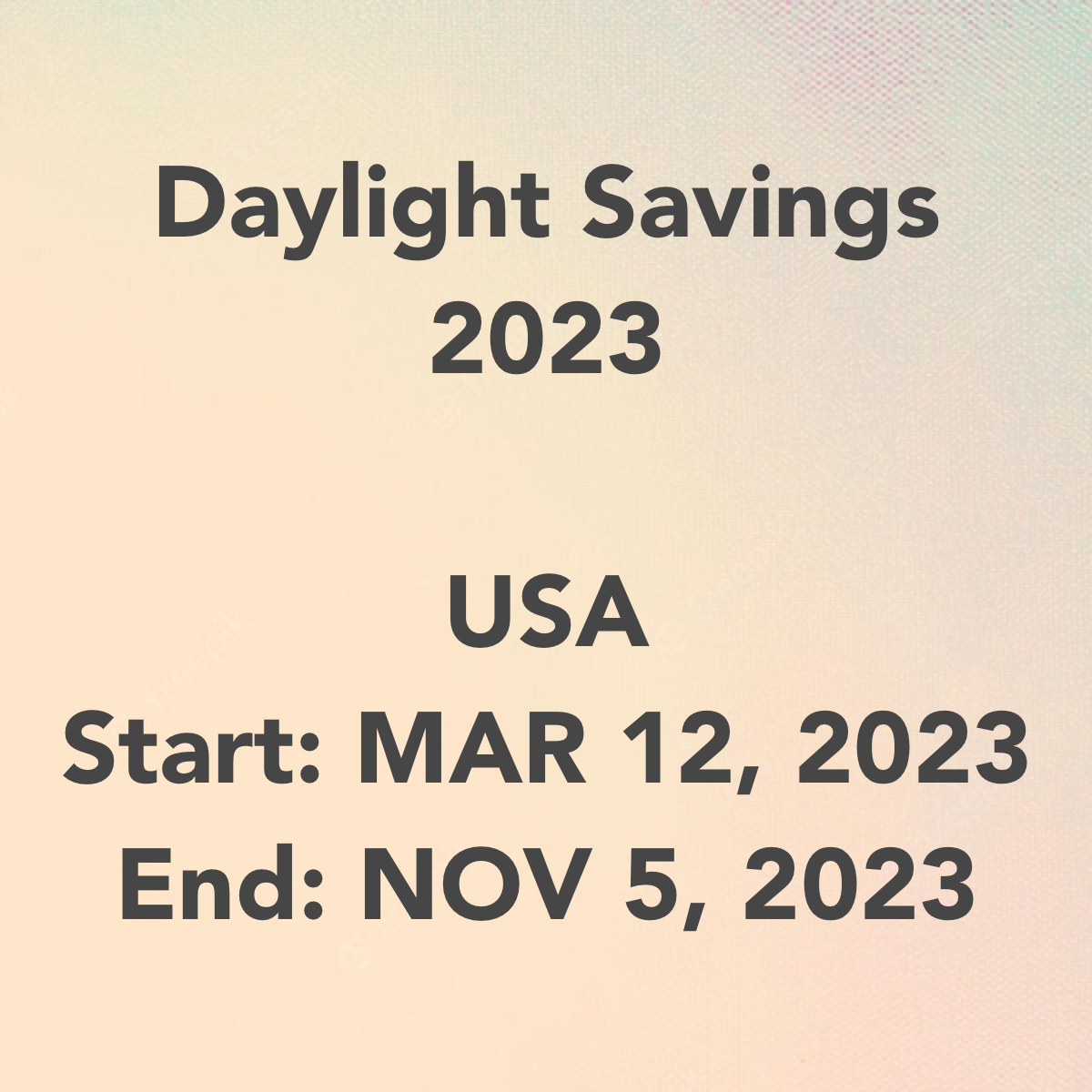 daylight saving 2023